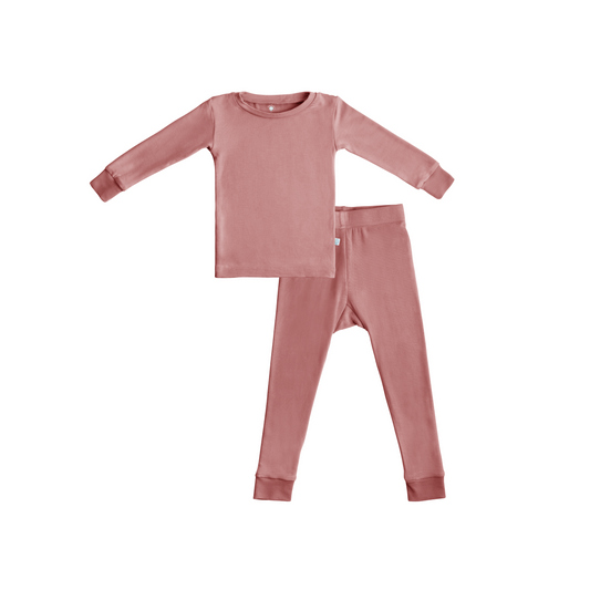 Toddler/Kids Bamboo Pajamas - Dusty Rose