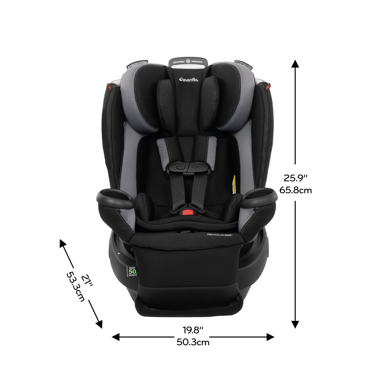 Revolve360 Extend Rotational All-in-One Convertible Car Seat with Quick Clean Cover