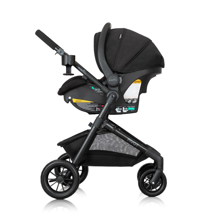 Pivot Modular Travel System with LiteMax Infant Car Seat with Anti-Rebound Bar