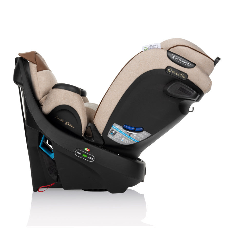 Revolve360 Extend All-in-One Rotational Car Seat with Green & Gentle Fabric