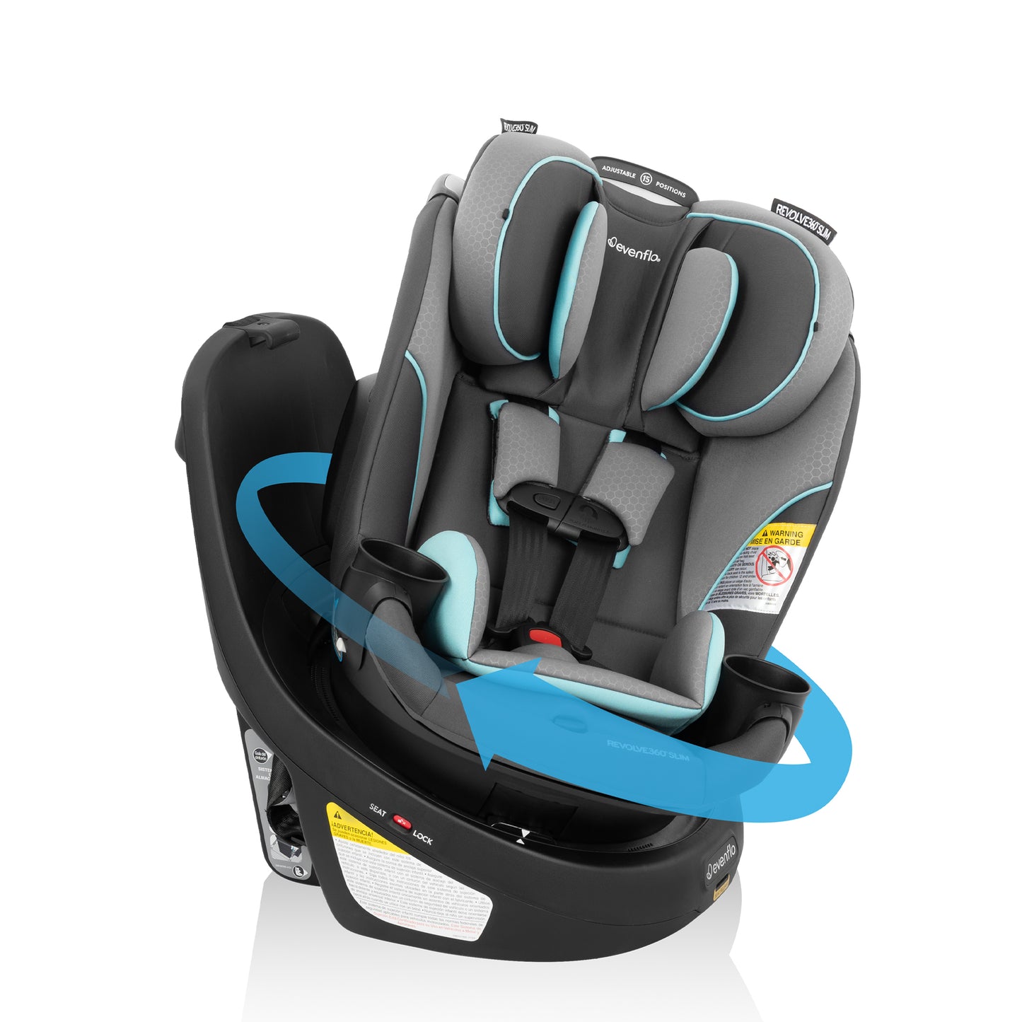 Revolve360 Slim 2-in-1 Rotational Car Seat (Carver)