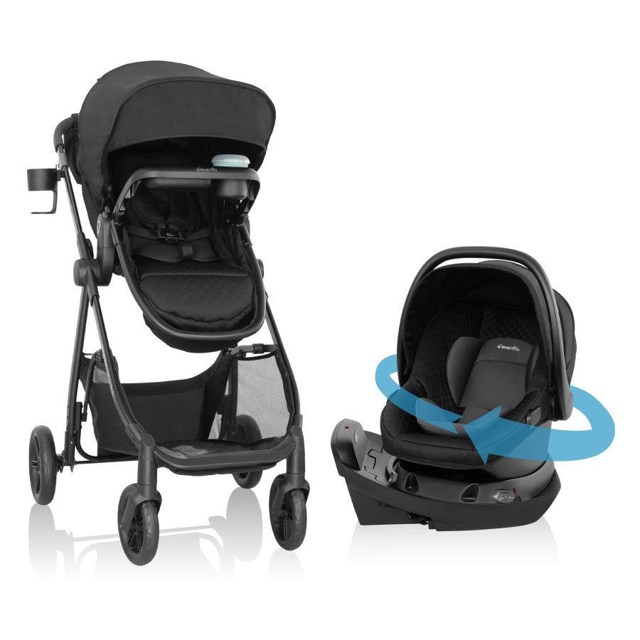 Evenflo Omni Ultra Travel System with Revolve180 LiteMax NXT Rotational Infant Car Seat