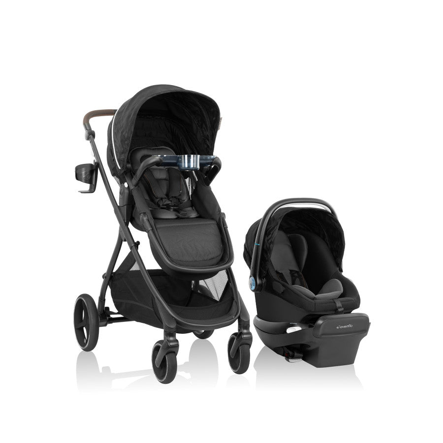 Evenflo Shyft Intuiti+ Travel System featuring Revolve180 LiteMax NXT with SensorySoothe