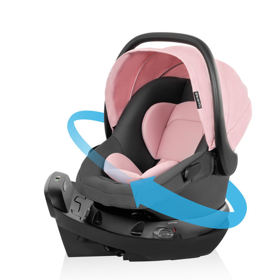 Evenflo Shyft Intuiti Travel System with Revolve180 LiteMax NXT Rotational Infant Car Seat