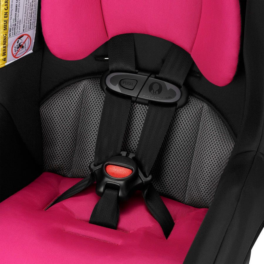 Evenflo black and clearance pink car seat