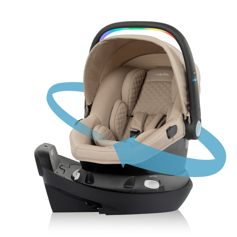 Revolve180 LiteMax NXT Rotational Infant Car Seat with SensorySoothe