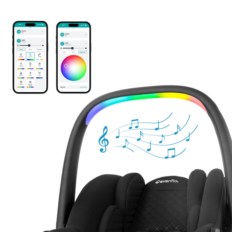 Evenflo LiteMax NXT Infant Car Seat with SensorySoothe