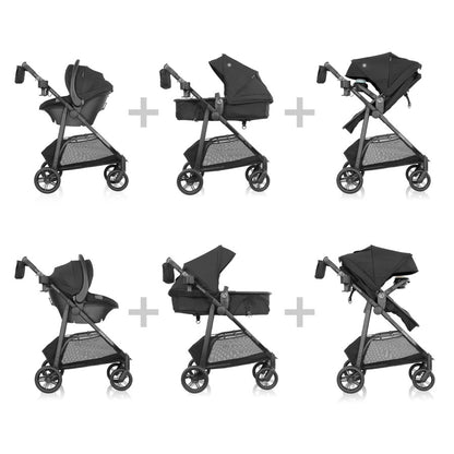 Evenflo Omni Ultra Travel System with Revolve180 LiteMax NXT Rotational Infant Car Seat