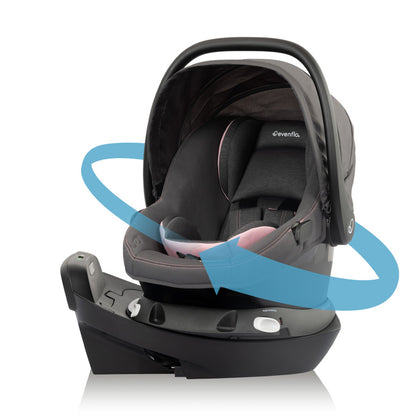 Revolve180 LiteMax NXT Rotational Infant Car Seat w/Green & Gentle