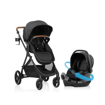 Evenflo Shyft Intuiti Travel System with Revolve180 LiteMax NXT Rotational Infant Car Seat