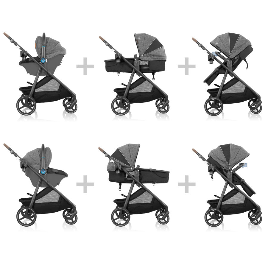 Shyft Intuiti+ Travel System featuring Revolve180 LiteMax NXT with SensorySoothe