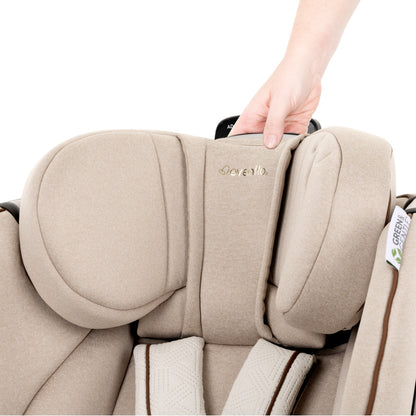 Revolve360 Extend All-in-One Rotational Car Seat with Green & Gentle Fabric