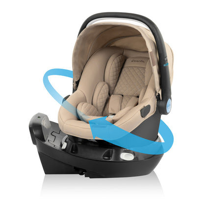 Shyft Intuiti+ Travel System featuring Revolve180 LiteMax NXT with SensorySoothe Green and Gentle