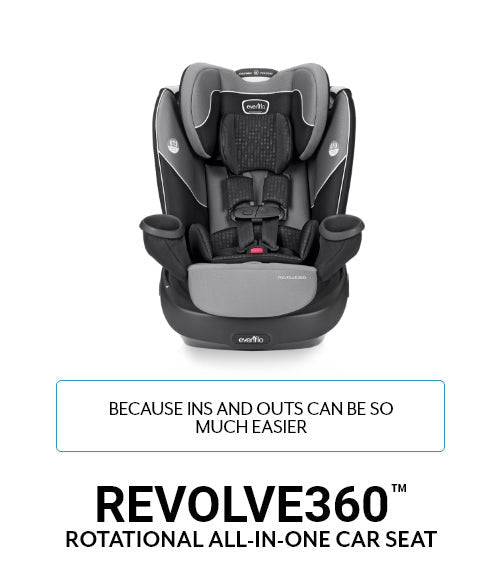  Evenflo Gold Revolve360 Rotational All-in-1 Convertible Car  Seat Swivel Car Seat Rotating Car Seat for All Ages Swivel Baby Car Seat  Mode Changing 4120Lb Car Seat and Booster Car Seat