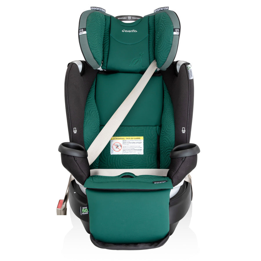 Evenflo Gold Revolve360 Extend All in One Rotational Car Seat with Green Gentle Fabric Evenflo Official Site