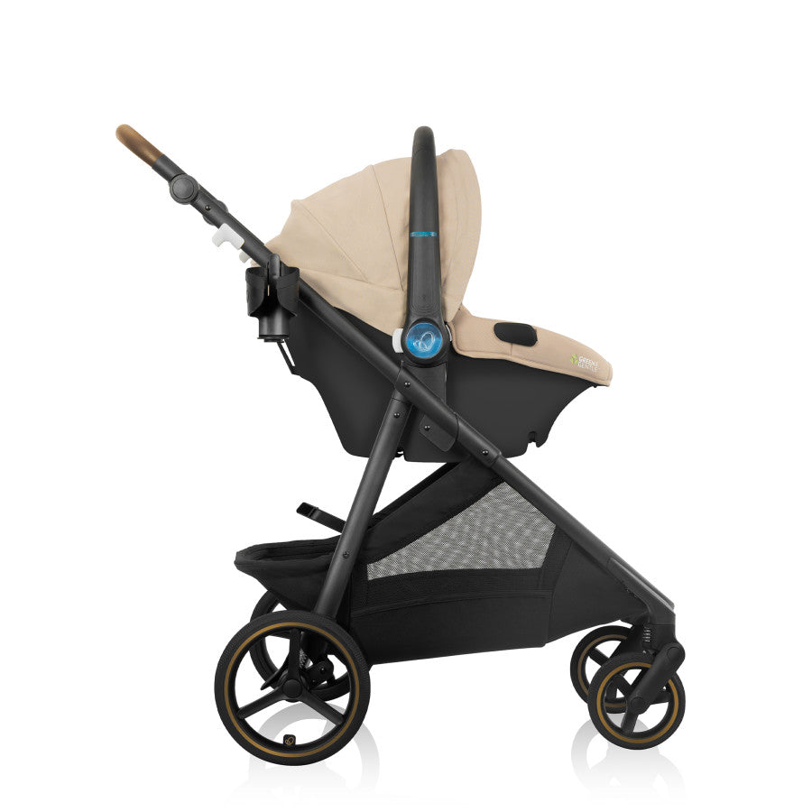 Shyft Intuiti+ Travel System featuring Revolve180 LiteMax NXT with SensorySoothe Green and Gentle