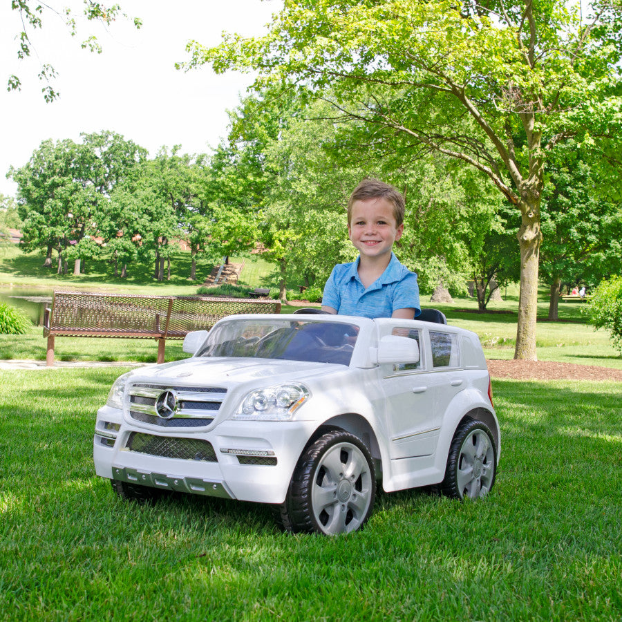 Rollplay Kids 6V Electric White Mercedes-Benz GL450 SUV Power Wheels R