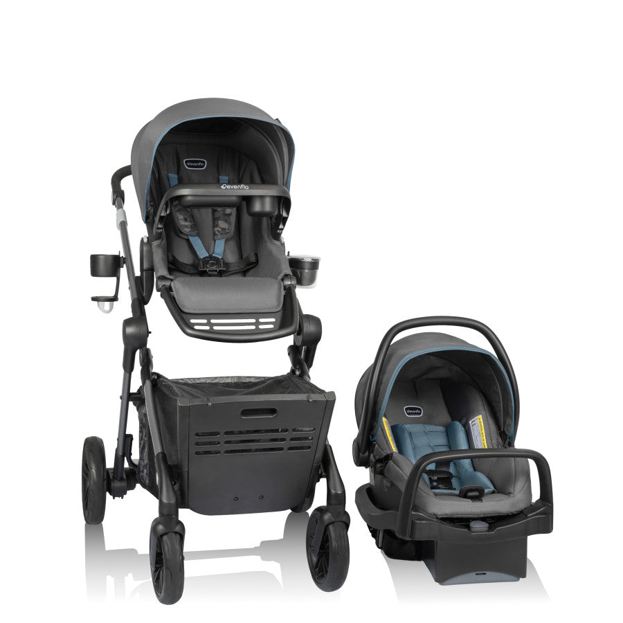 Evenflo pivot modular travel system with outlet proseries litemax infant car seat