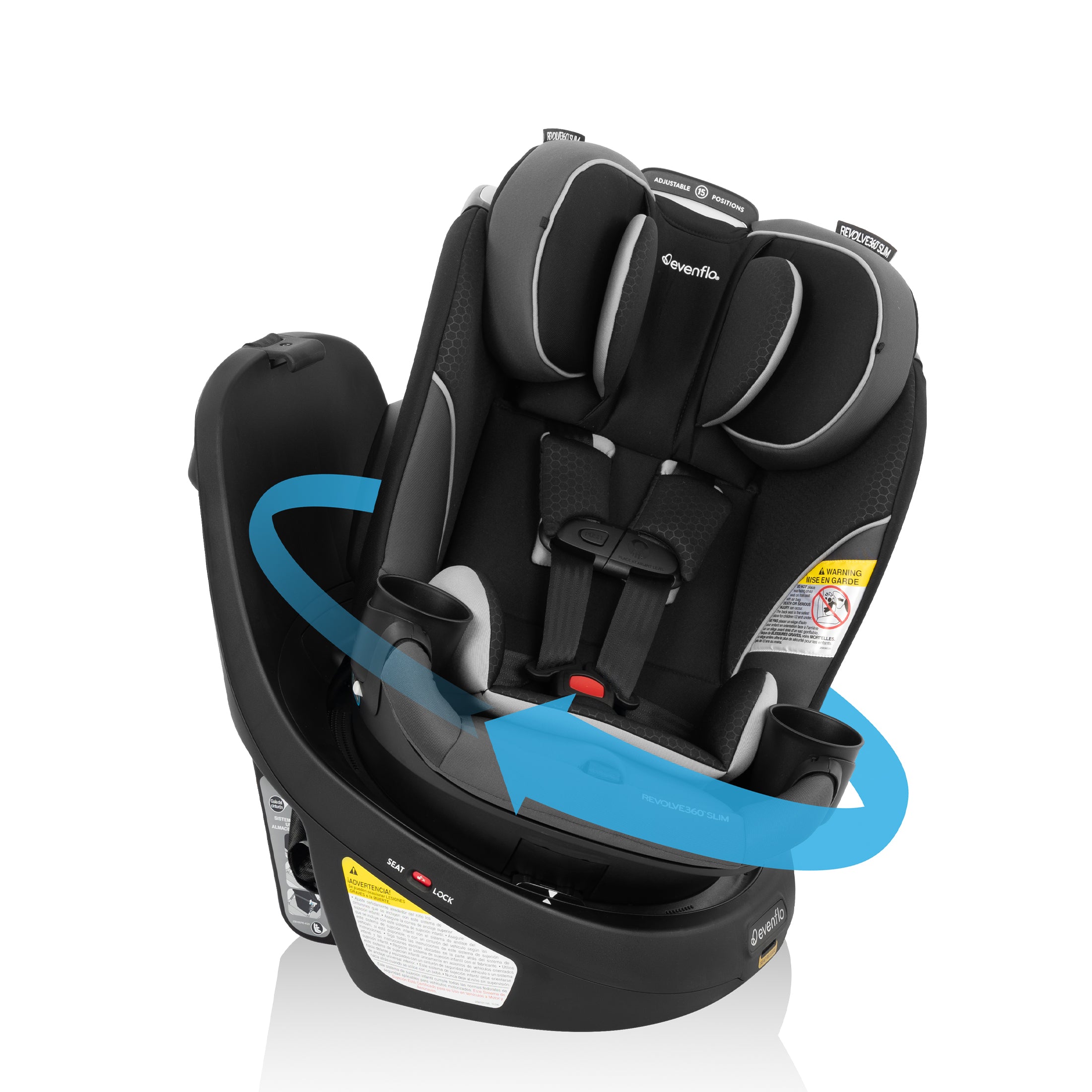 Revolve360 Slim 2-in-1 Rotational Convertible Car Seat