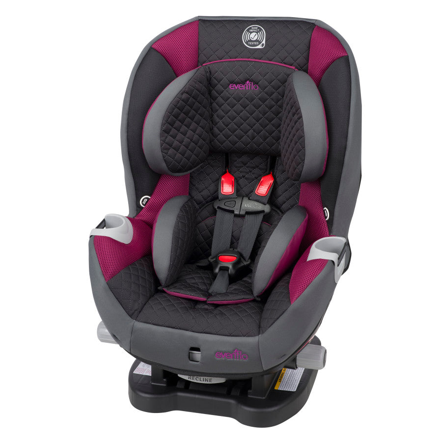 Evenflo pink and grey car seat best sale