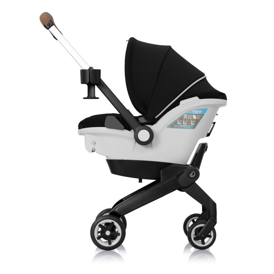 Black car seat hot sale and stroller combo