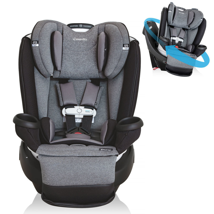 Revolve360 Extend All-in-One Rotational Car Seat with SensorSafe - Moonstone Gray