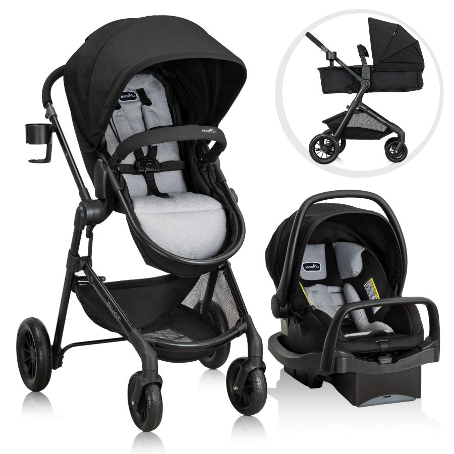 Pivot Modular Travel System with LiteMax Infant Car Seat with Anti-Rebound Bar