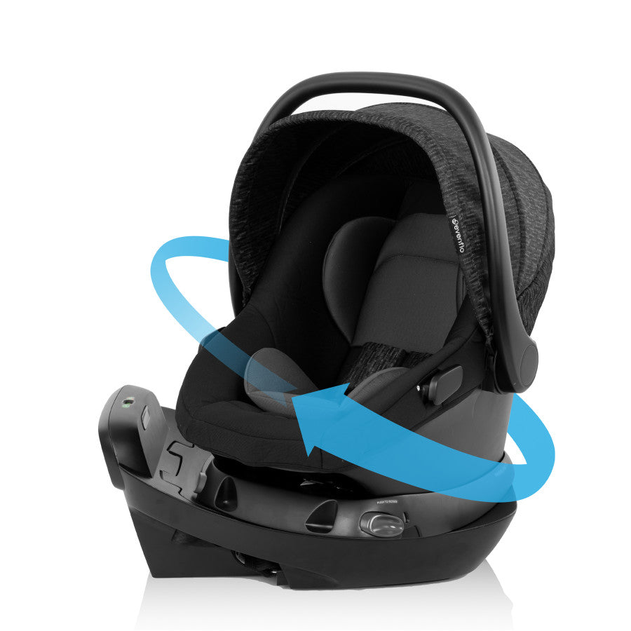 Evenflo Shyft Intuiti Travel System with Revolve180 LiteMax NXT Rotational Infant Car Seat