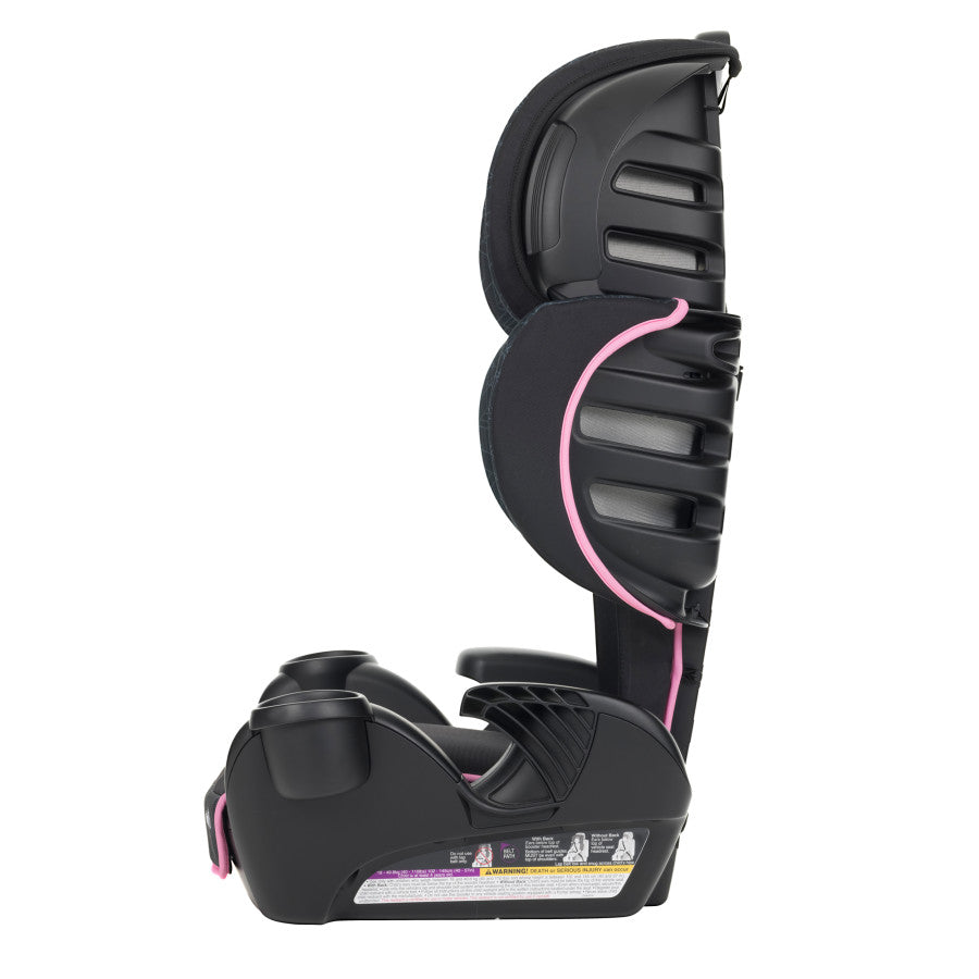 Pink high outlet back booster seat