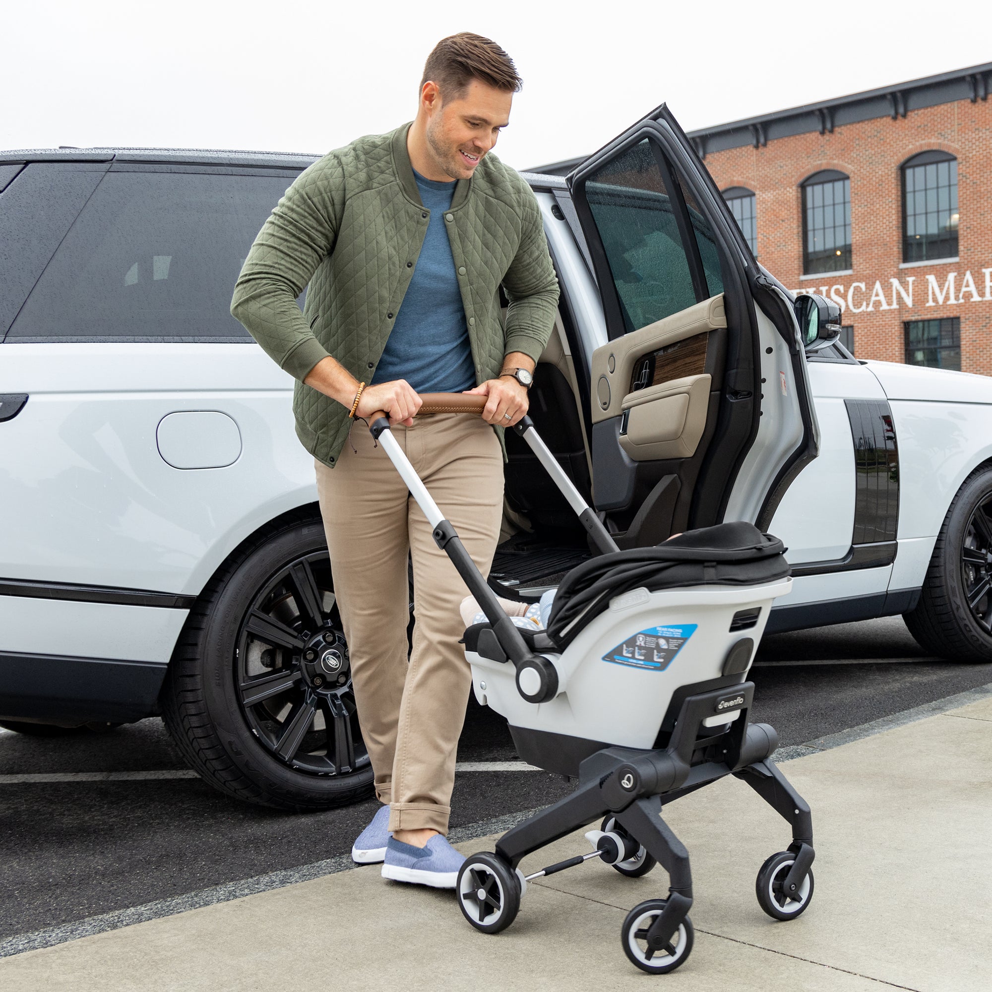 Gold Shyft DualRide Infant Car Seat and Stroller Combo Evenflo