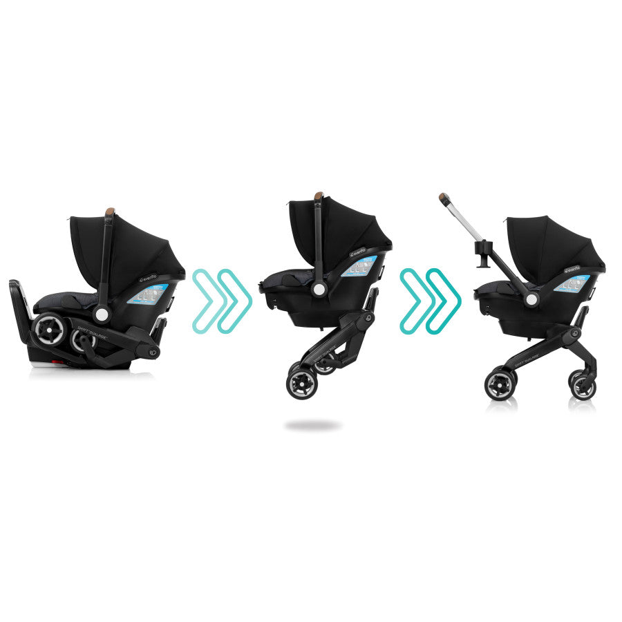 Shyft DualRide Infant Car Seat Stroller Combo with Carryall Storage Evenflo Official Site