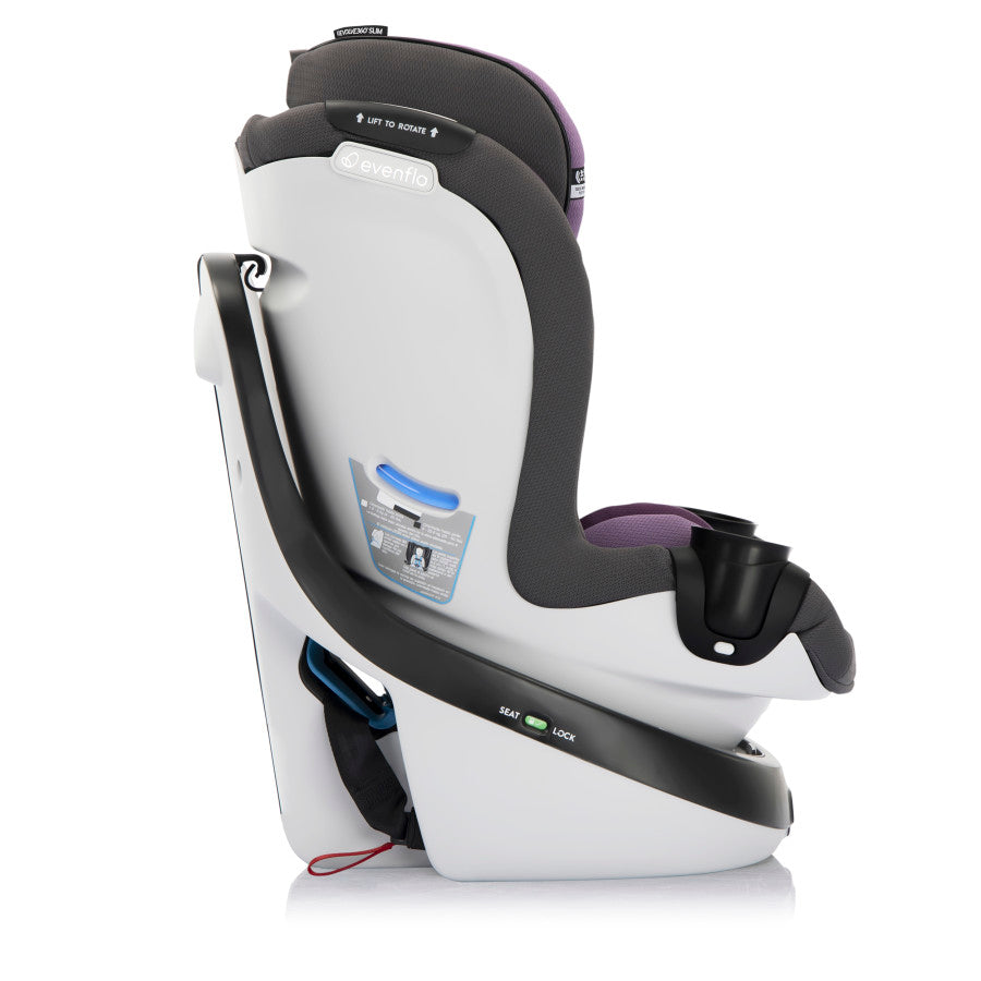 Evenflo Gold Revolve360 Slim 2-in-1 Rotational Car Seat with SensorSafe (Amethyst Purple)