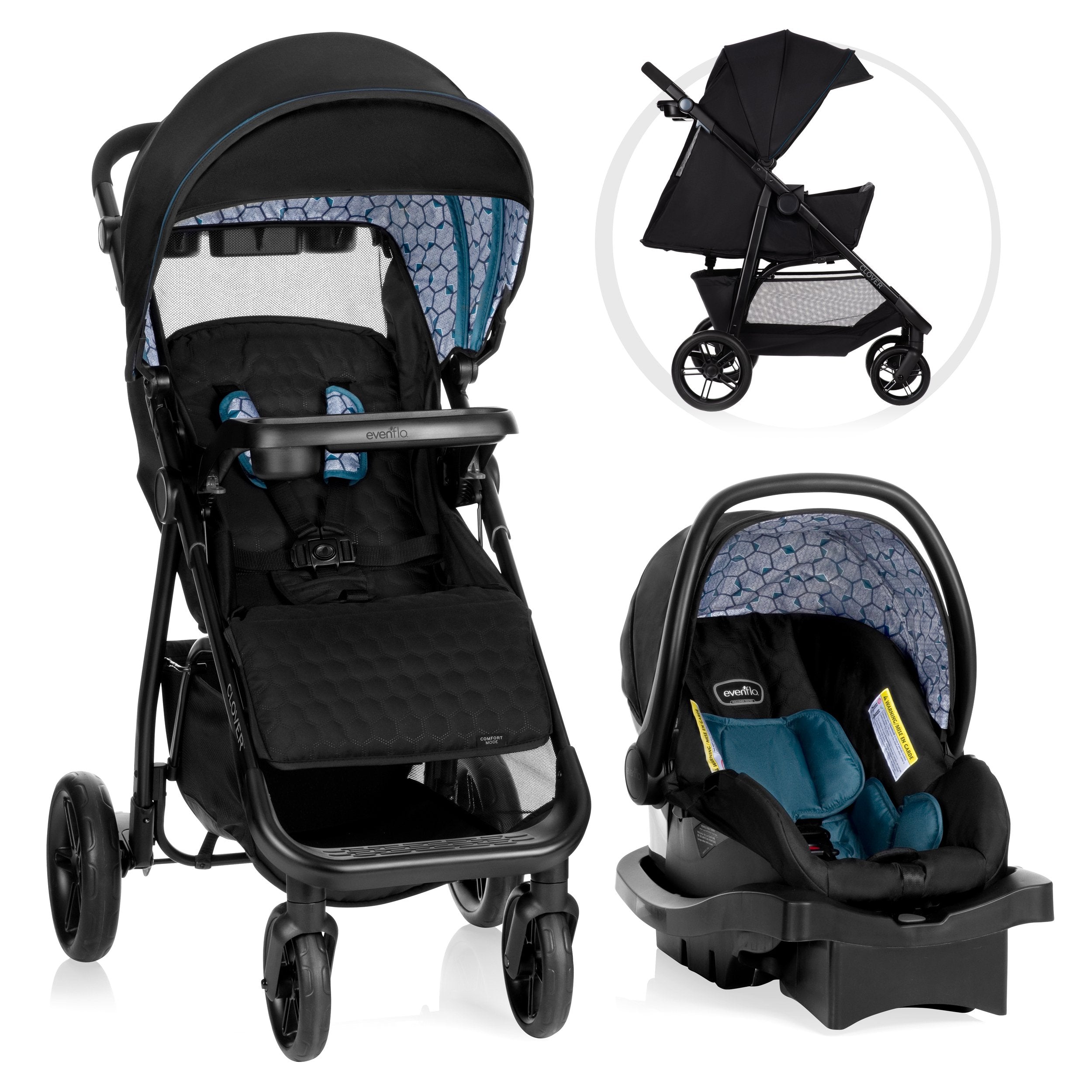 Evenflo flipside standard stroller with litemax infant car seat hotsell